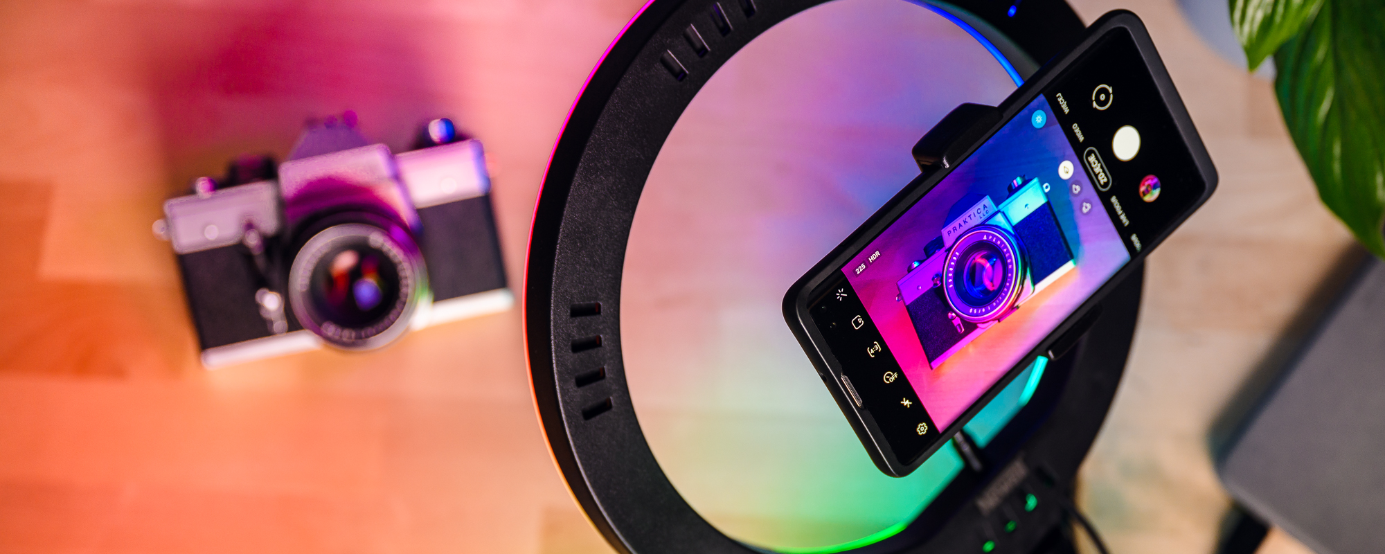 Lampa pierścieniowa LED Newell RL10 RGB